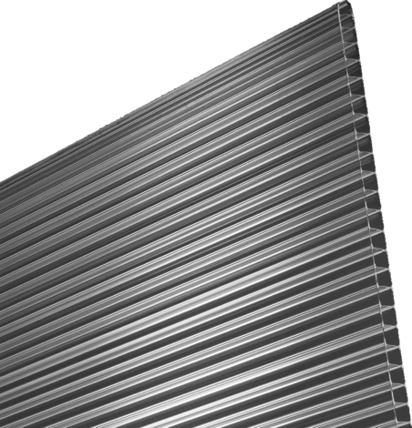 Поликарбонат плоскост 10 мм.Прозр.2х1.05 м - Полистиролни и поликарбонатни плоскости