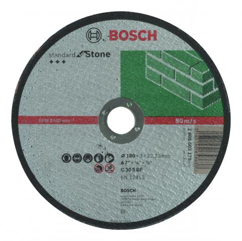 Диск за рязане на камък 180 мм BOSCH - Дискове за други материали
