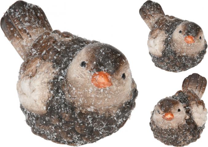 Фигура Блестяща птичка 
10,5х6,3х6,4см, микс - Коледни фигури