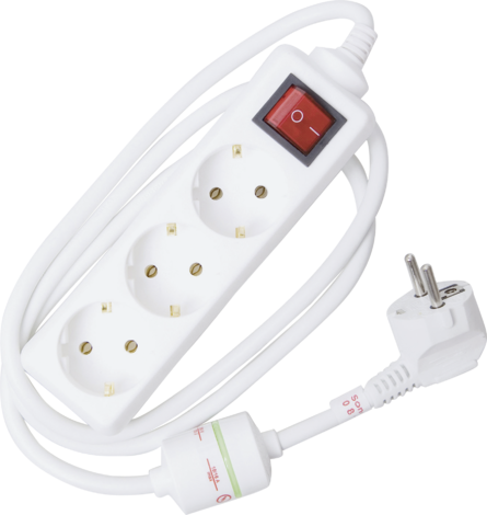 Троен разклонител със защита - Разклонители със защита от пренапрежение