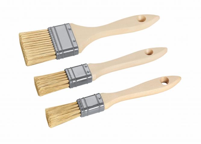 3 бр четки дървени универсални - Четки за боядисване
