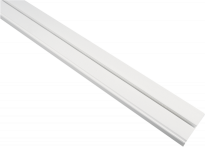 Двоен PVC корниз 3.50 м бял