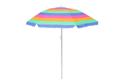 Плажен чадър ф160см., шарен с райета - Плажни чадъри
