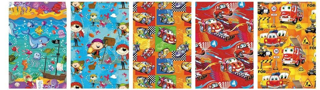 Опаковъчна хартия 70x200 см микс, снимка 6 - Празнични торбички