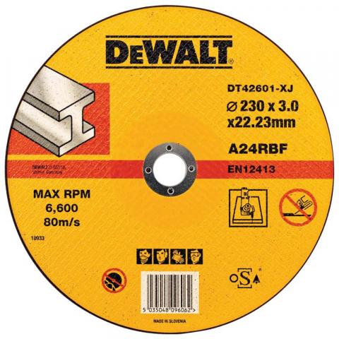 Абразивен диск за рязане метал DeWalt 230 мм - Дискове за рязане на метал