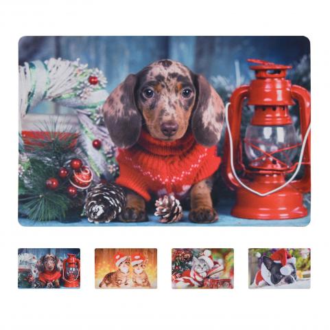 Коледна изтривалка Pets 58x38 см - Коледни артикули