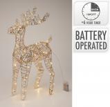 Светещ LED елен, 60см