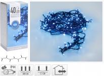 Светещ гирлянд 40 LED лампички синя светлина