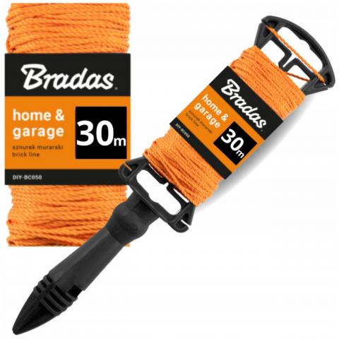 Шнур зидарски Bradas 30 м - Чертилки, отвеси