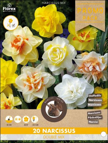 Луковици PP Нарцис Double - mixed, 20бр - Нарциси