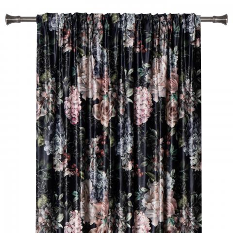Готово перде Hortense 140x260 см черно, снимка 3 - Пердета и аксесоари