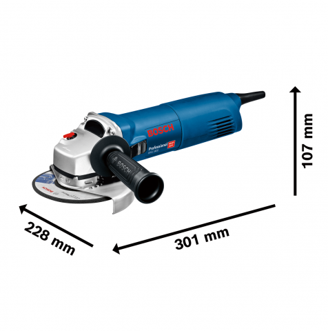 Ъглошлайф Bosch Blue GWS 1400, снимка 3 - Ъглошлайфи 125мм