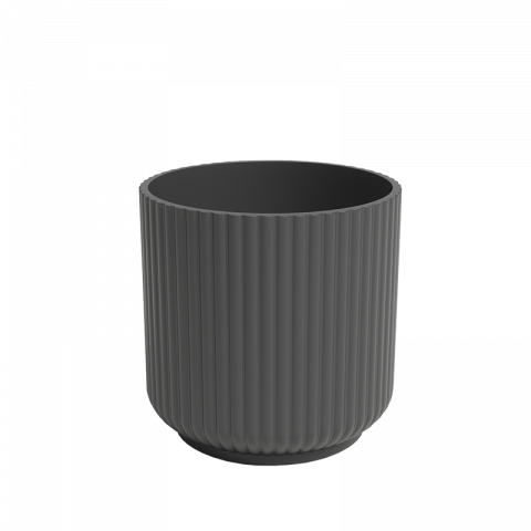 Кашпа Luna ф12 см антрацит - Керамични кашпи