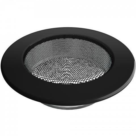 Решетка кръгла Ф125 черна, снимка 2 - Решетки
