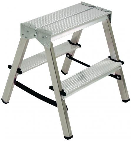 Стълба алуминиева 2x2 стъпала - Алуминиеви стълби