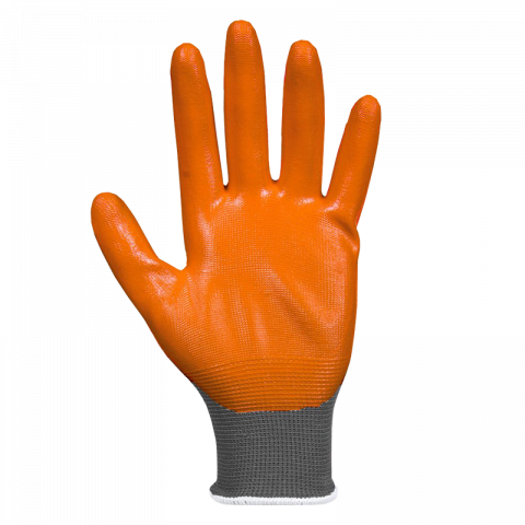 Ръкавици топени в нитрил ORANGE eco №8, снимка 2 - Ръкавици от изкуствени материи