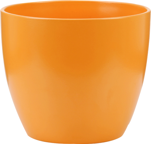 Кашпа оранжева матирана - Керамични кашпи