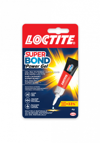 LOCTITE Super Bond POWER GEL секундно лепило гел 4г. - Секундни лепила