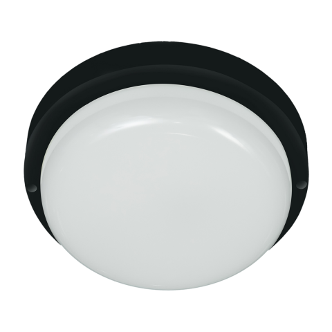 LED плафон DAVO Eco 8W 720LM 4000K IP65, черен - Градински лампи