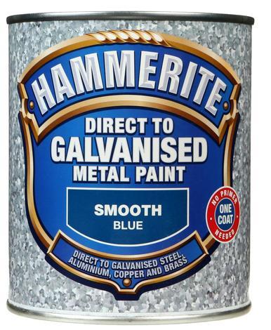 Боя за цветни метали Hammerite 0.75л, синя - Бои 3в1