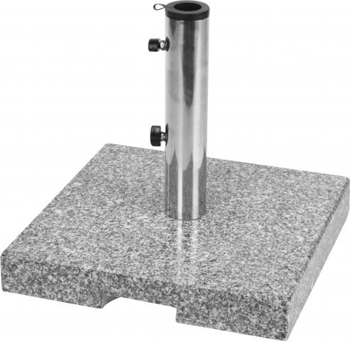 Стойка за чадър, квадратна, мраморно сиво - Стойки за чадъри бетон