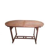 Дървена овална маса