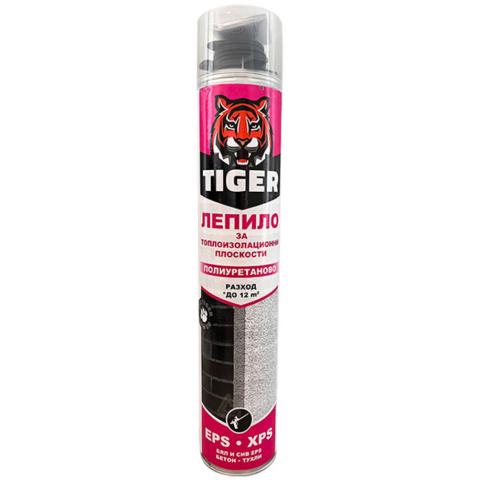 ПУ пистолетно лепило за топлоизолация Tiger 750 мл - Монтажни лепила