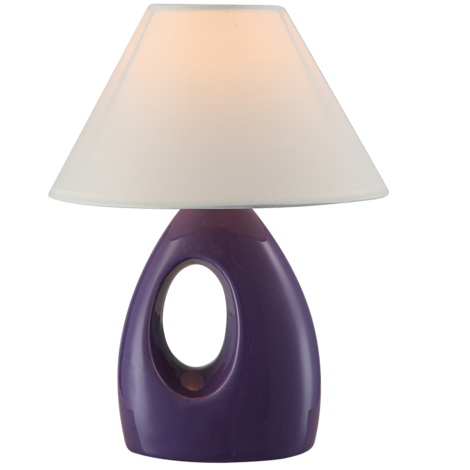 Настолна лампа Tila 1хЕ27 лилава - Настолни лампи