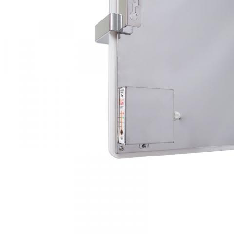 Стъклен инфрачервен нагревател за кърпи SWGT RA 600 бял, снимка 2 - Конвектори
