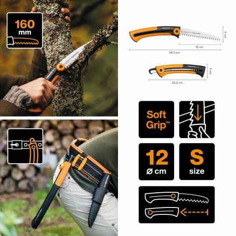 Градински трион Fiskars Xtract SW73, снимка 5 - Триони и ножове