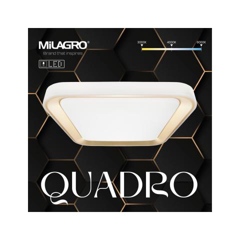 LED Плафон QUADRO GOLD, снимка 4 - Плафони