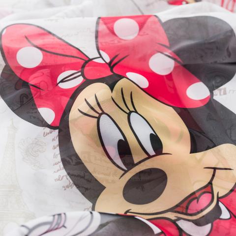 Перде Minnie Mickey Sheer 280cm white, снимка 3 - Пердета на л.м.