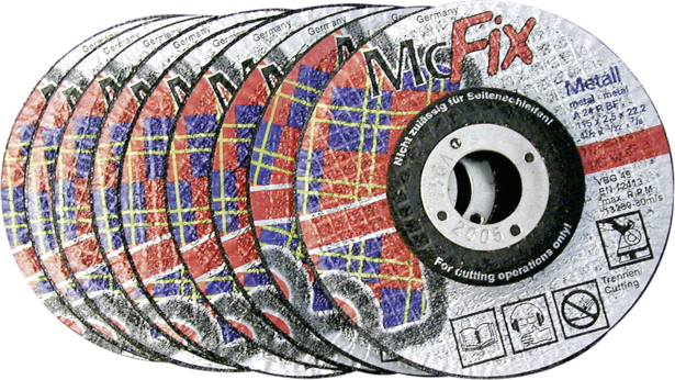 MCFIX Диск за ъглошлайф 5бр - Дискове за рязане на метал