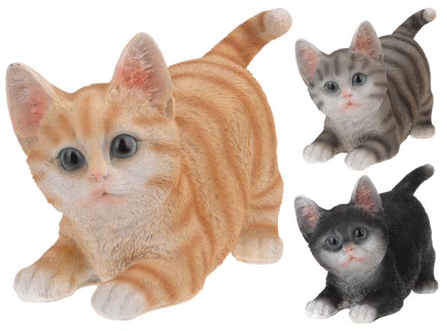 Фигурка 'Игриво котенце' 180х180х135мм, 3 цвята - Фигури