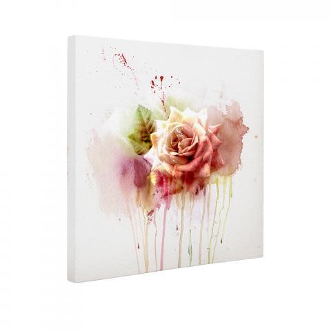 Картина Painted roses 50x50 см, снимка 2 - Картини и рамки