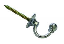 Декоративна кука Барок 3 см хром