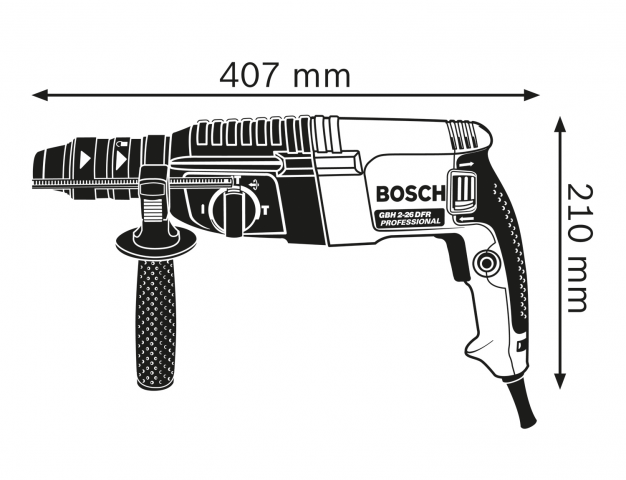 Перфоратор  Bosch Blue GBH 2-26 DFR, снимка 2 - Перфоратори