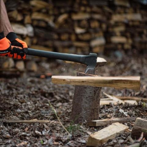 Брадва за цепене на дърва Bradas PROFESSIONAL 1800г, снимка 3 - Брадви