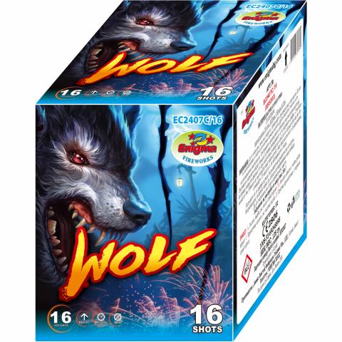 Пиробатерия Wolf, ф20мм, 16изстрела, 20сек, вис. 15м - Батерии