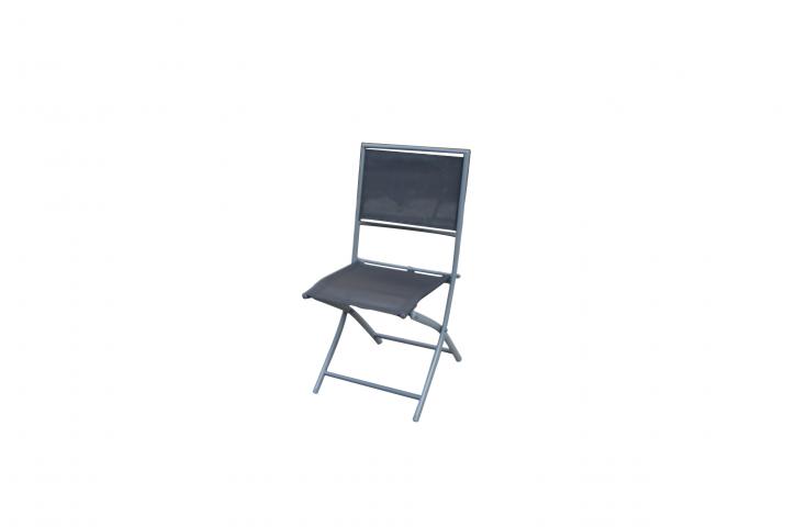 Градински стол LIPARI черен, сгъваем - Метални столове