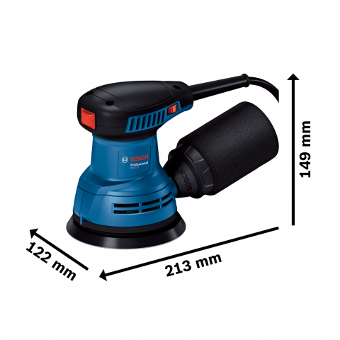 Ексцентършлайф GEX 125-1 AE Bosch Blue new, снимка 3 - Електроинструменти