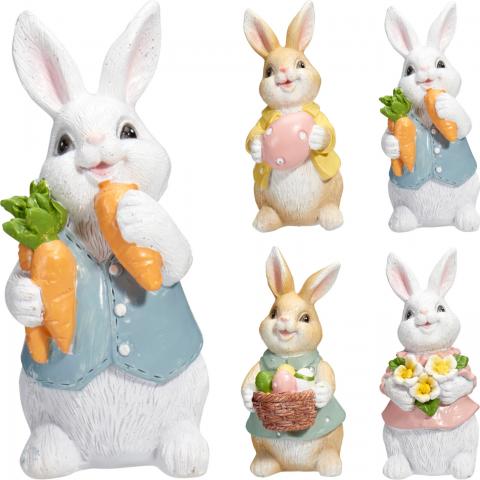 Фигурка зайче, 4 дизайна - Великденска украса