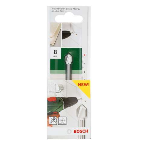 Свредло за стъкло Bosch 8х80 мм - Свредла за стъкло, фаянс и гранитогрес