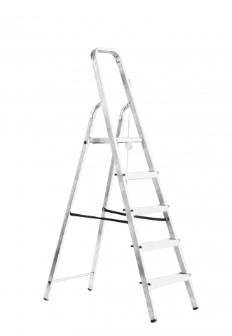 Стълба алуминиева 5 стъпала - Алуминиеви стълби