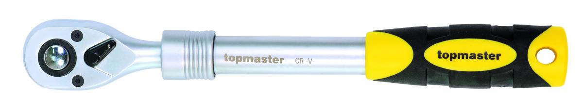 Телескопична тресчотка Topmaster 1/4" 72 зъба 160-200 мм - Тресчотки