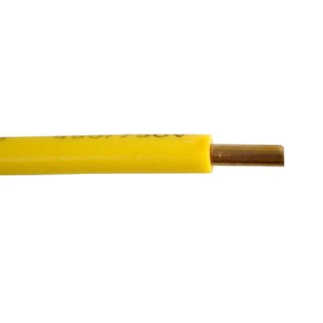 Кабел H05V-U 0,50  жълт 20 м руло - Гъвкави кабели с pvc изолация