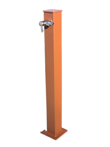 Градинска чешма алуминий, модел VAN GOGH с месингов кран - цвят бронз, снимка 2 - Чешми