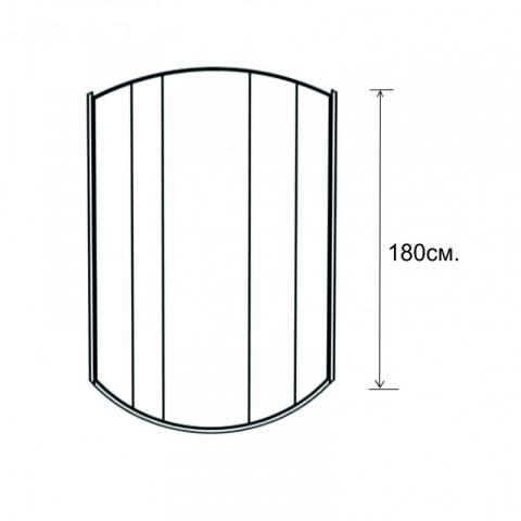 Душ кабина Пролет 90х90х180см, снимка 3 - Овални кабини