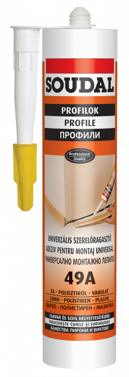 Монтажно лепило Soudal 280 мл 13112592 на топ цена — Home Max | ex Baumax