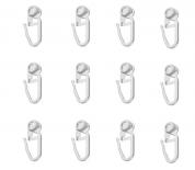 Пластмасови куки 100 броя бели